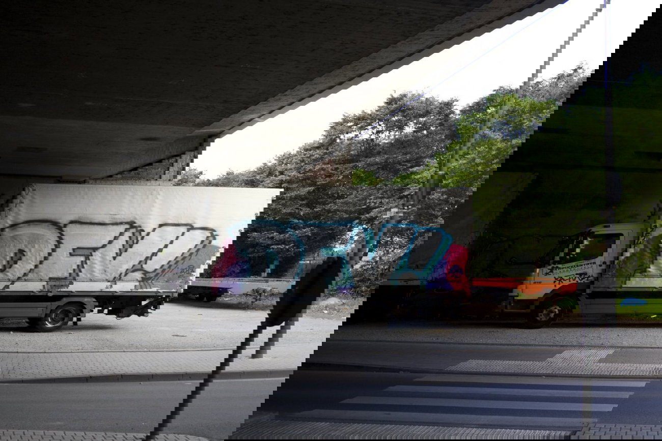 Graffiti Bombing in Köln - Photo by wallsdontlie - dfv, truck