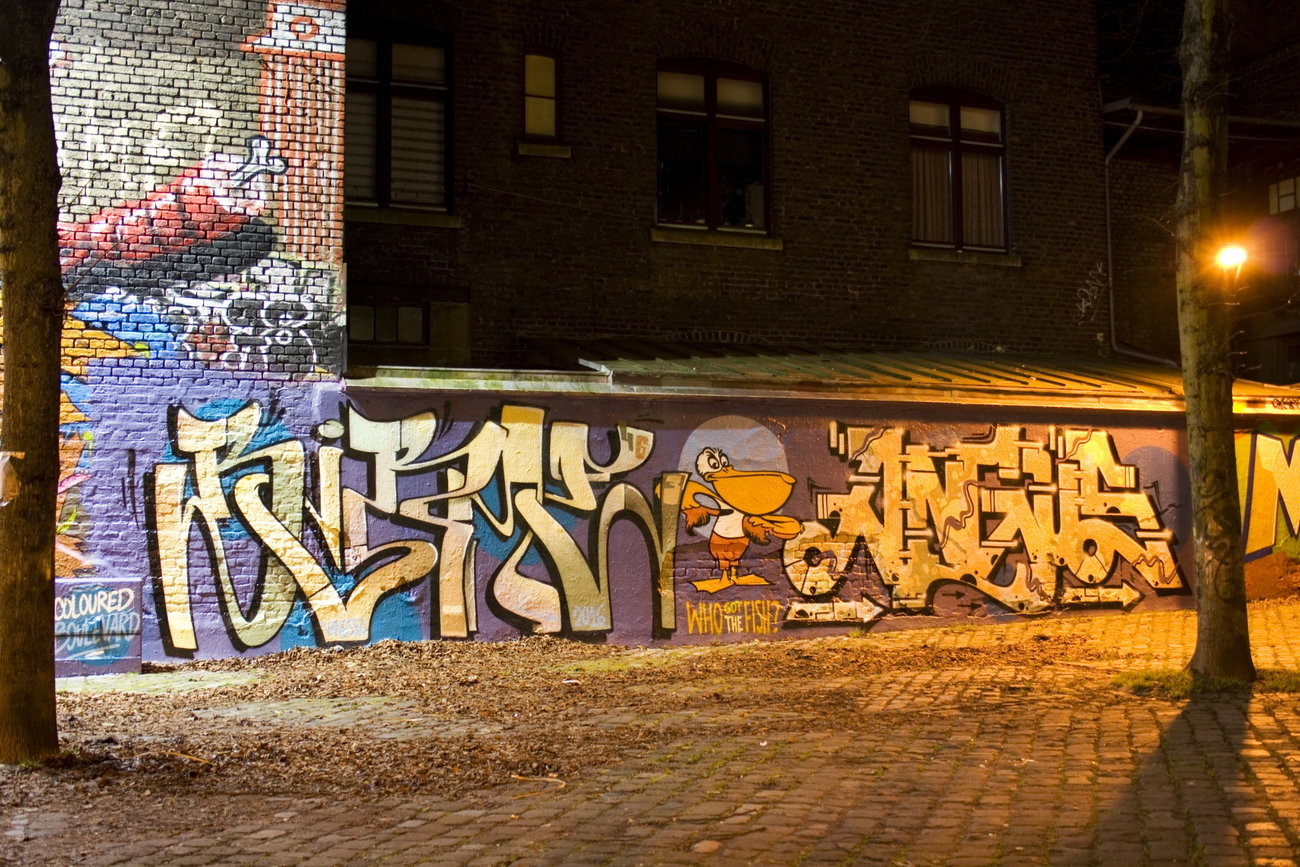 Graffiti in Köln - Photo by wallsdontlie - birne, angus, halloffame