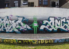 Graffiti Wall in Köln - Photo by wallsdontlie - plaque, angus, cologne (2017)
