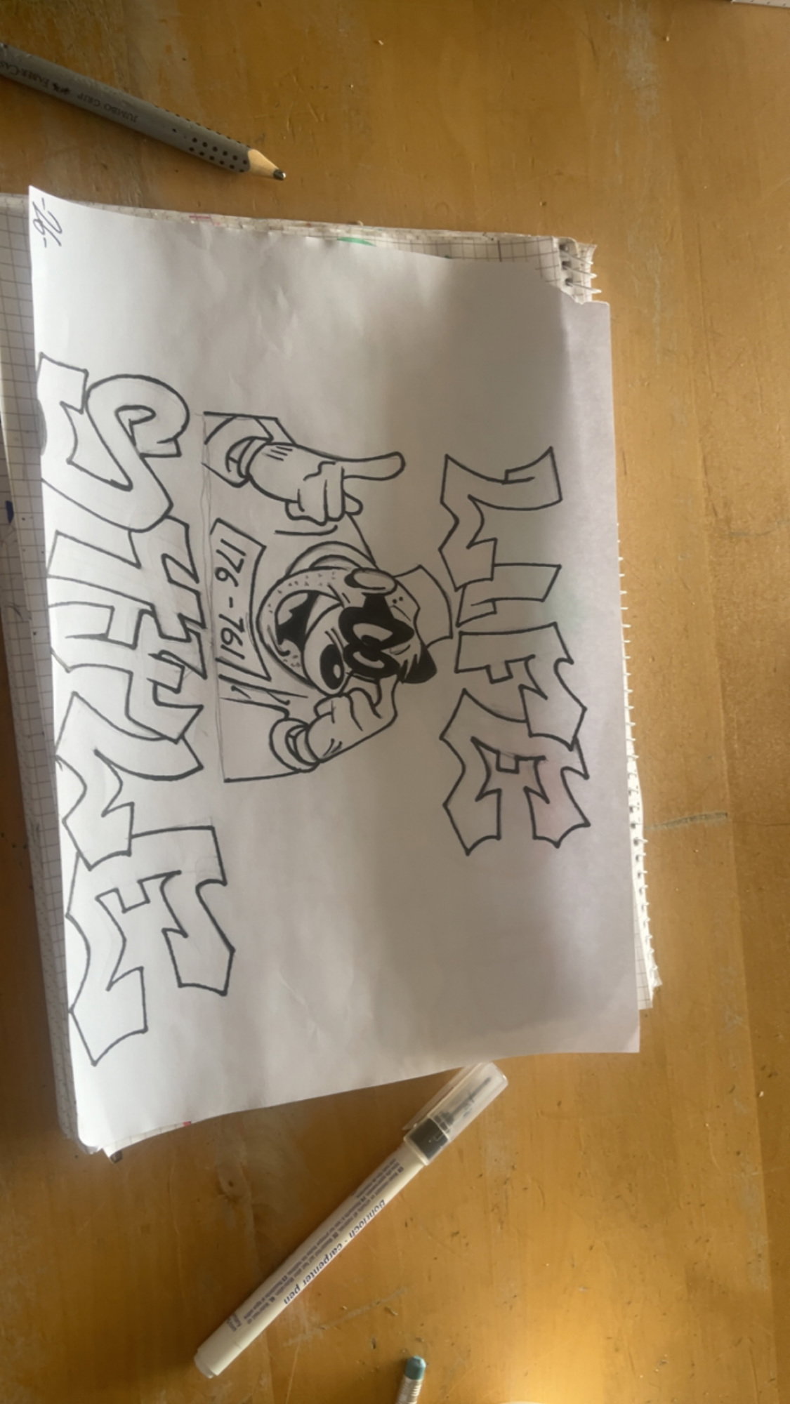 Graffiti Sketch in Karlsruhe - Photo by walterfrosch85