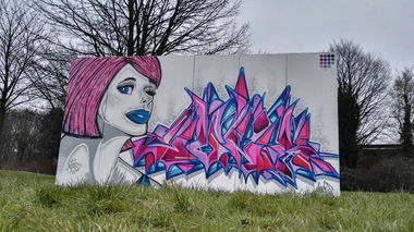 Graffiti Wall in Bottrop - Photo by was - graffiti, was, junk (2016)
