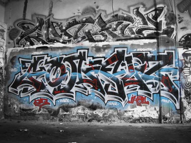 Graffiti Wall - Photo by wastedlife