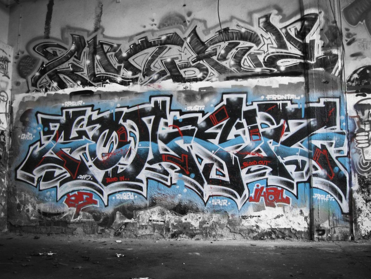 Graffiti Wall - Photo by wastedlife