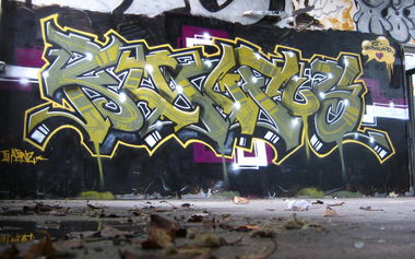 Graffiti Wall - Photo by wastedlife