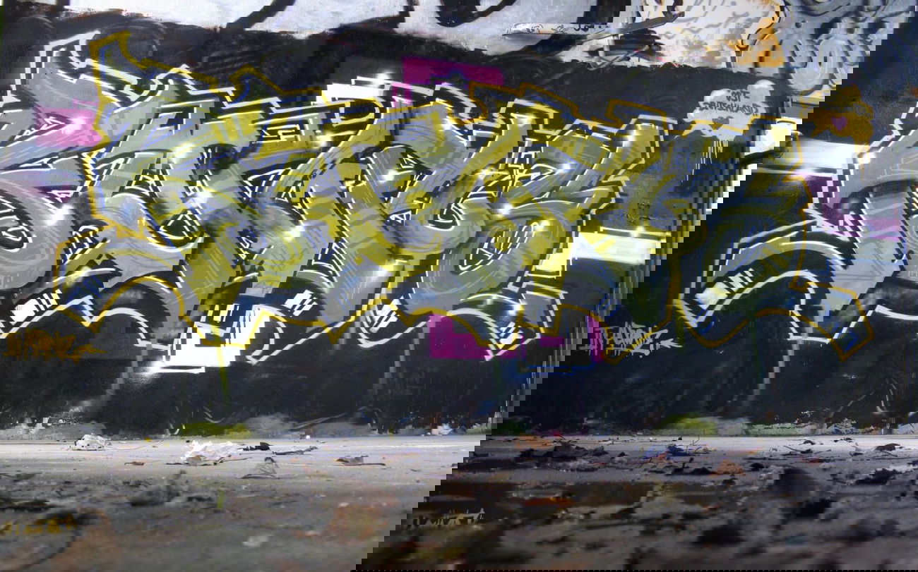 Graffiti Wall - Photo by wastedlife