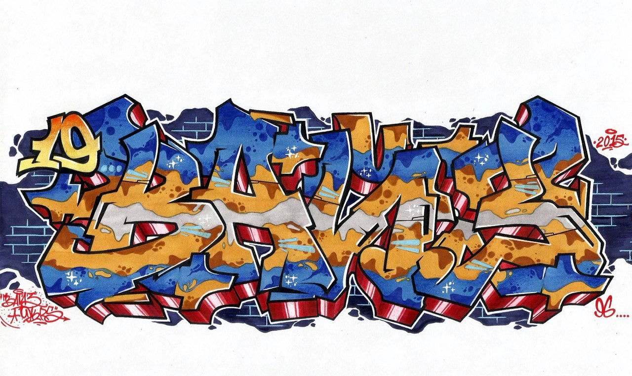 Graffiti Sketch - Photo by wayzoner (2015)