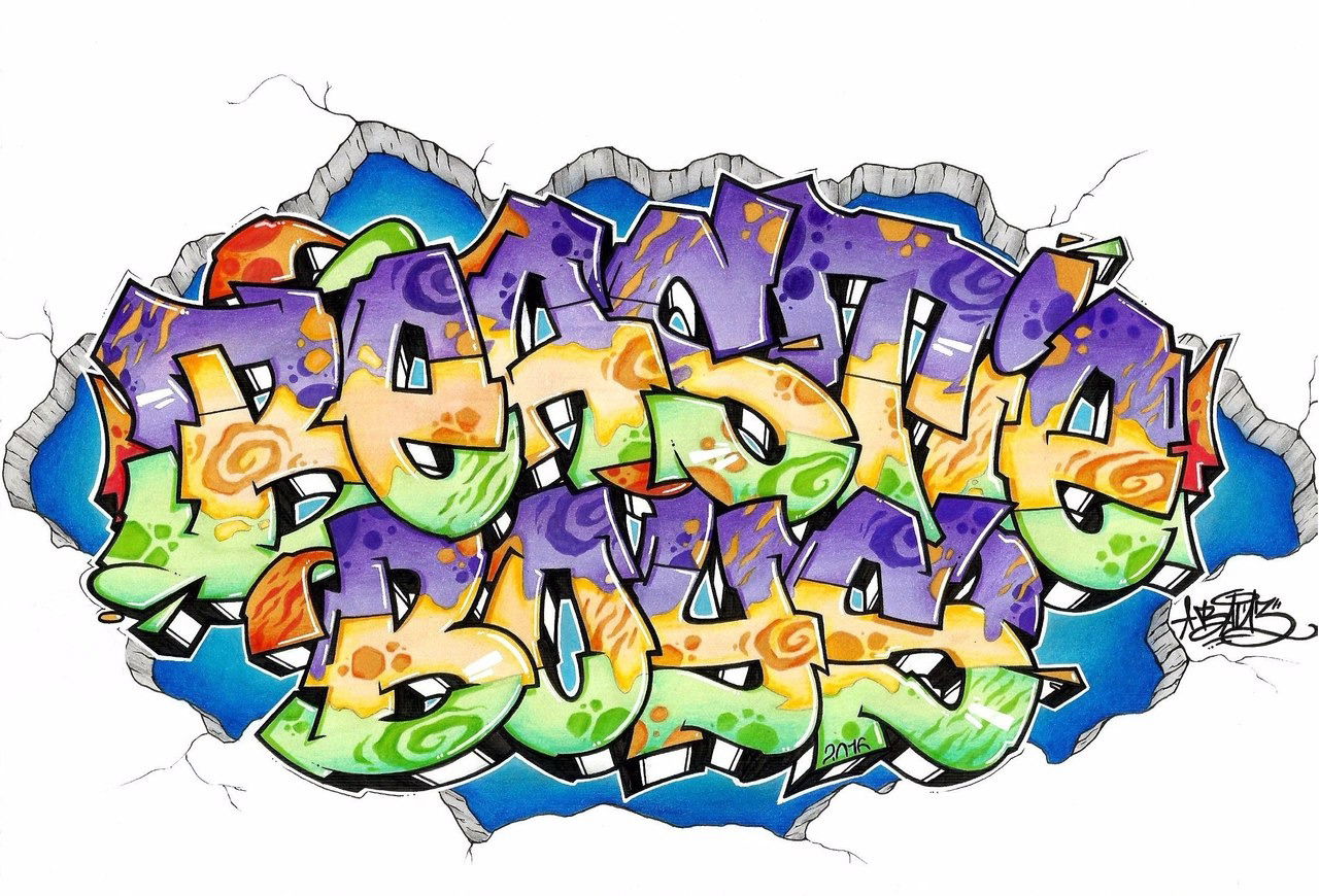 Graffiti Sketch - Photo by wayzoner (2016)