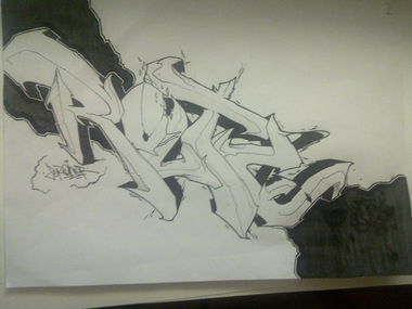 Graffiti Sketch in Toulouse - Photo by weaponZERO - ROUTE (2015)