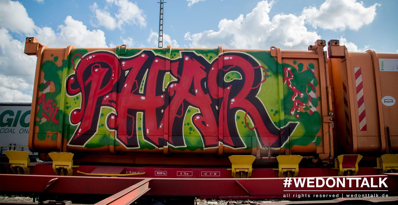 Graffiti Train in Karlsruhe - Photo by wedonttalk - karlsruhe, phar, rtf (2017)