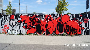 Graffiti Wall in Karlsruhe - Photo by wedonttalk - fantomas, cr, tmk