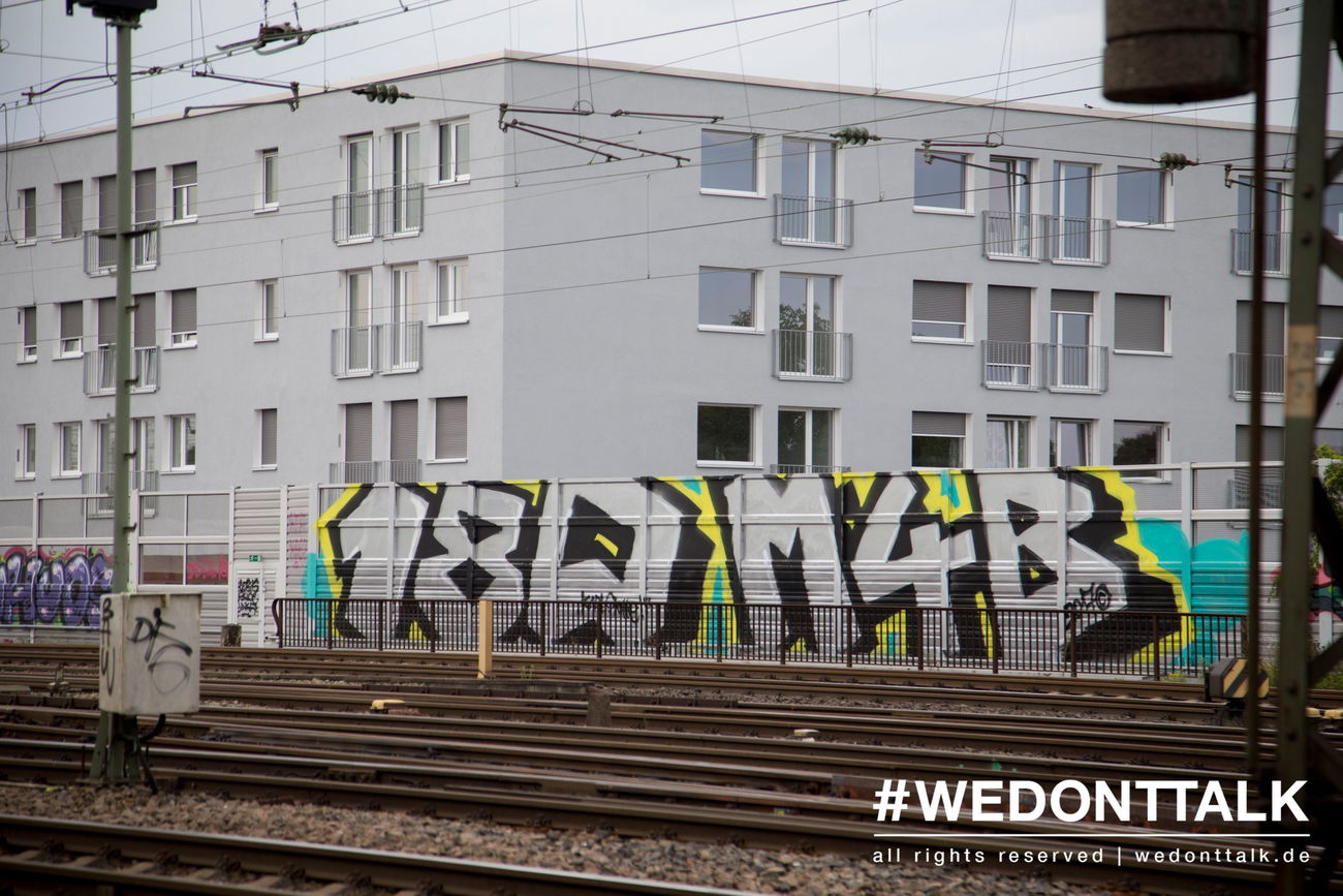 Graffiti Wall in Karlsruhe - Photo by wedonttalk - karlsruhe, 180, m4b (2017)