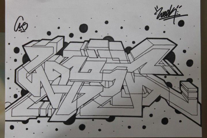 Graffiti Sketch in berlin - Photo by weok - weok, cns, krew