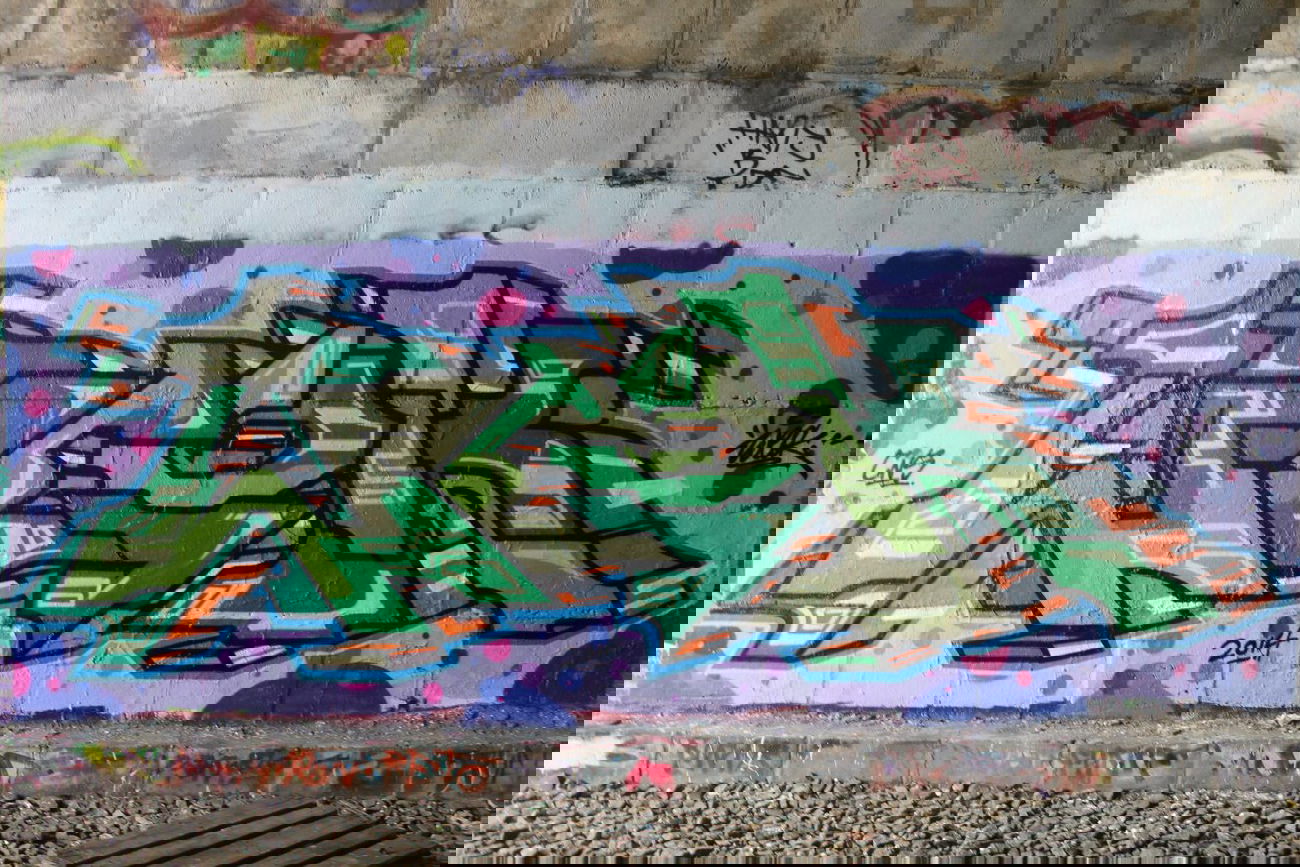 Graffiti Wall in Berlin - Photo by weok - cns, weok (2014)