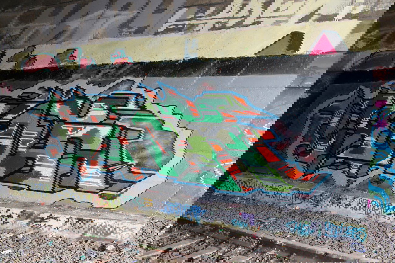 Graffiti Wall in Berlin - Photo by weok - cns, weok (2014)