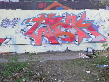 Graffiti Wall in Berlin - Photo by weok - cns, weok (2014)