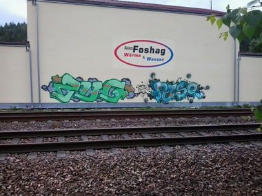 Graffiti Bombing in Heidelberg - Photo by weurth - Zug, Pase, onf