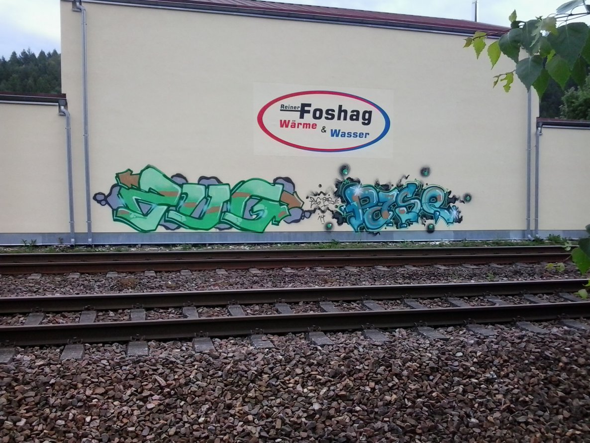 Graffiti Bombing in Heidelberg - Photo by weurth - Zug, Pase, onf