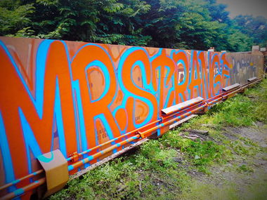 Graffiti Wall - Photo by whenyourstrange - mr., strange, graffiti (2013)
