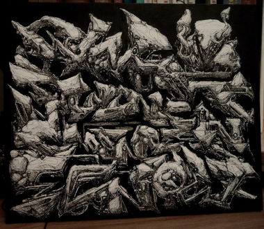 Graffiti Sketch in tomsk - Photo by wince_ecniw (2012)