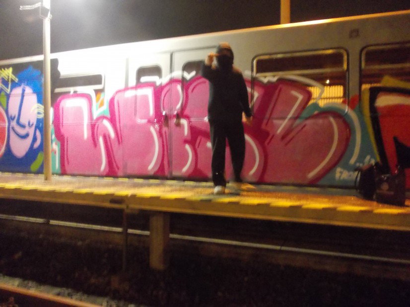 Graffiti Train in Vienna - Photo by wisl