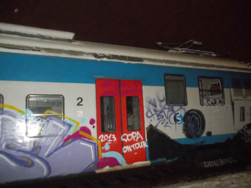 Graffiti Train in Prague - Photo by wisl