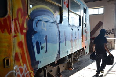 Graffiti Train - Photo by wisl - wisl, dopa, crew