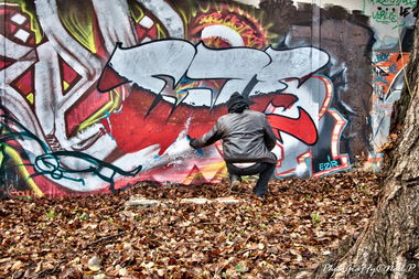 Graffiti Wall in France - Photo by wolf75 - Kraco, TWE (2014)