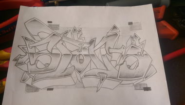 Graffiti Sketch in Germany - Photo by wrakeins