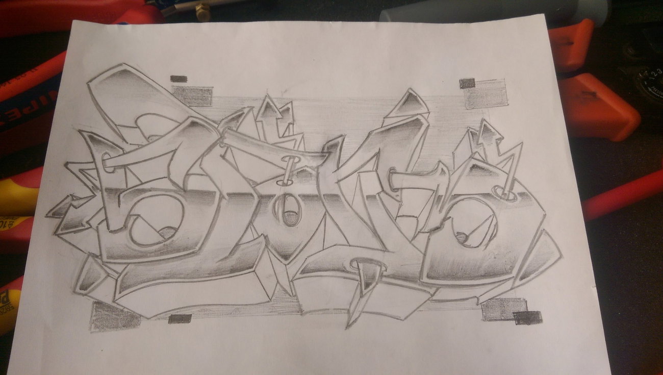 Graffiti Sketch in Germany - Photo by wrakeins