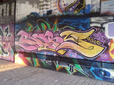 Graffiti Wall - Photo by writer