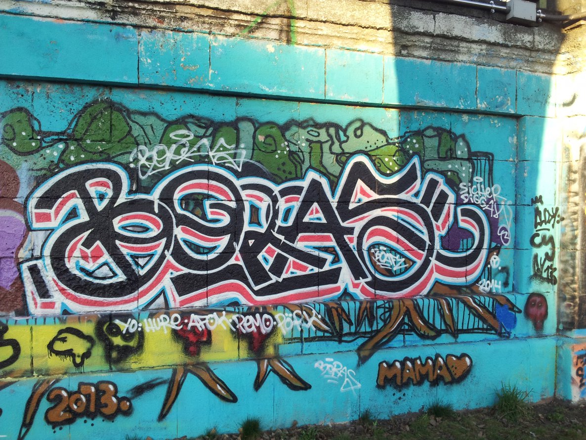 Graffiti Wall - Photo by writer