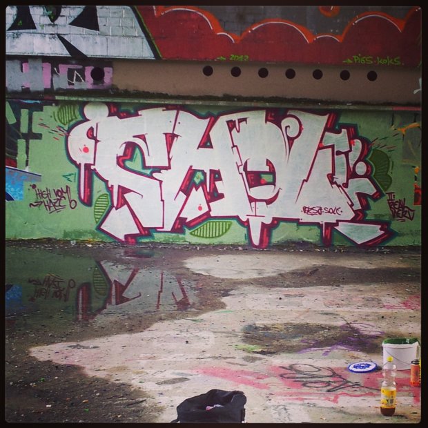 Graffiti Wall - Photo by wsb