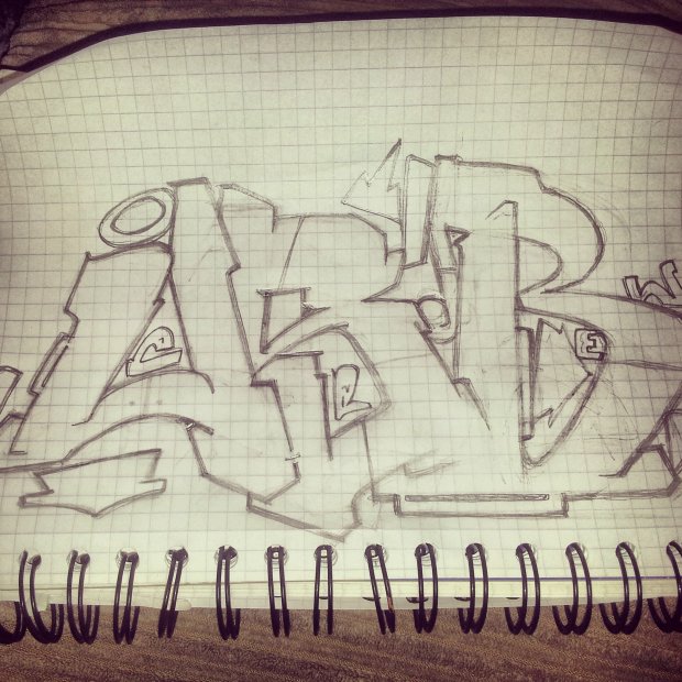 Graffiti Sketch - Photo by wsb - wsB (2014)