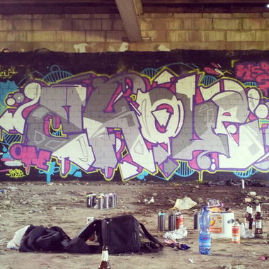 Graffiti Wall - Photo by wsb - wsb, sole (2014)