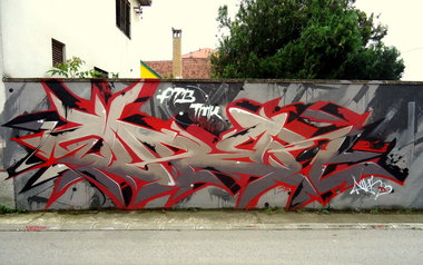 Graffiti Wall in Indjija  - Photo by wuper (2013)