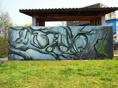 Graffiti Wall in Potsdam - Photo by x9 (2014)