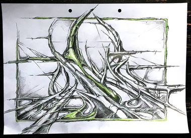 Graffiti Sketch - Photo by x9 - xnine, x9, potsdam (2018)