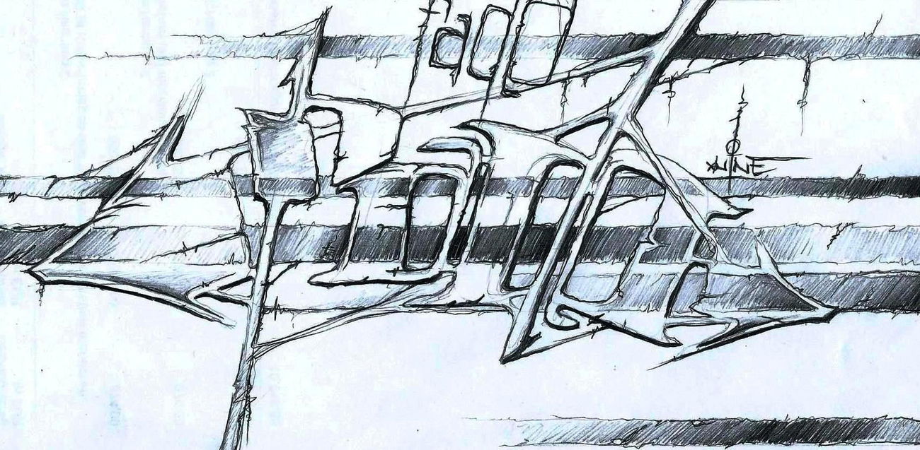 Graffiti Sketch - Photo by x9 - potsdam, xnine, x9 (2018)