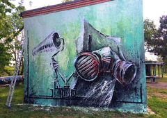 Graffiti Wall - Photo by x9 - potsdam, schlaatz, x9 (2019)