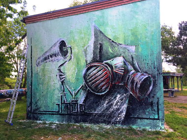 Graffiti Wall - Photo by x9 - potsdam, schlaatz, x9 (2019)