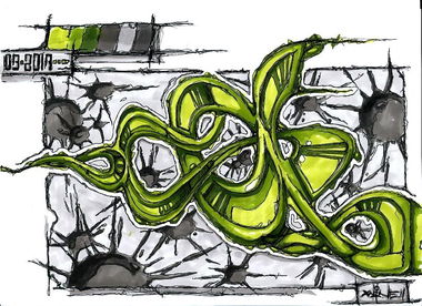 Graffiti Sketch - Photo by x9 (2017)