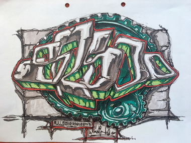 Graffiti Sketch - Photo by x9 (2017)