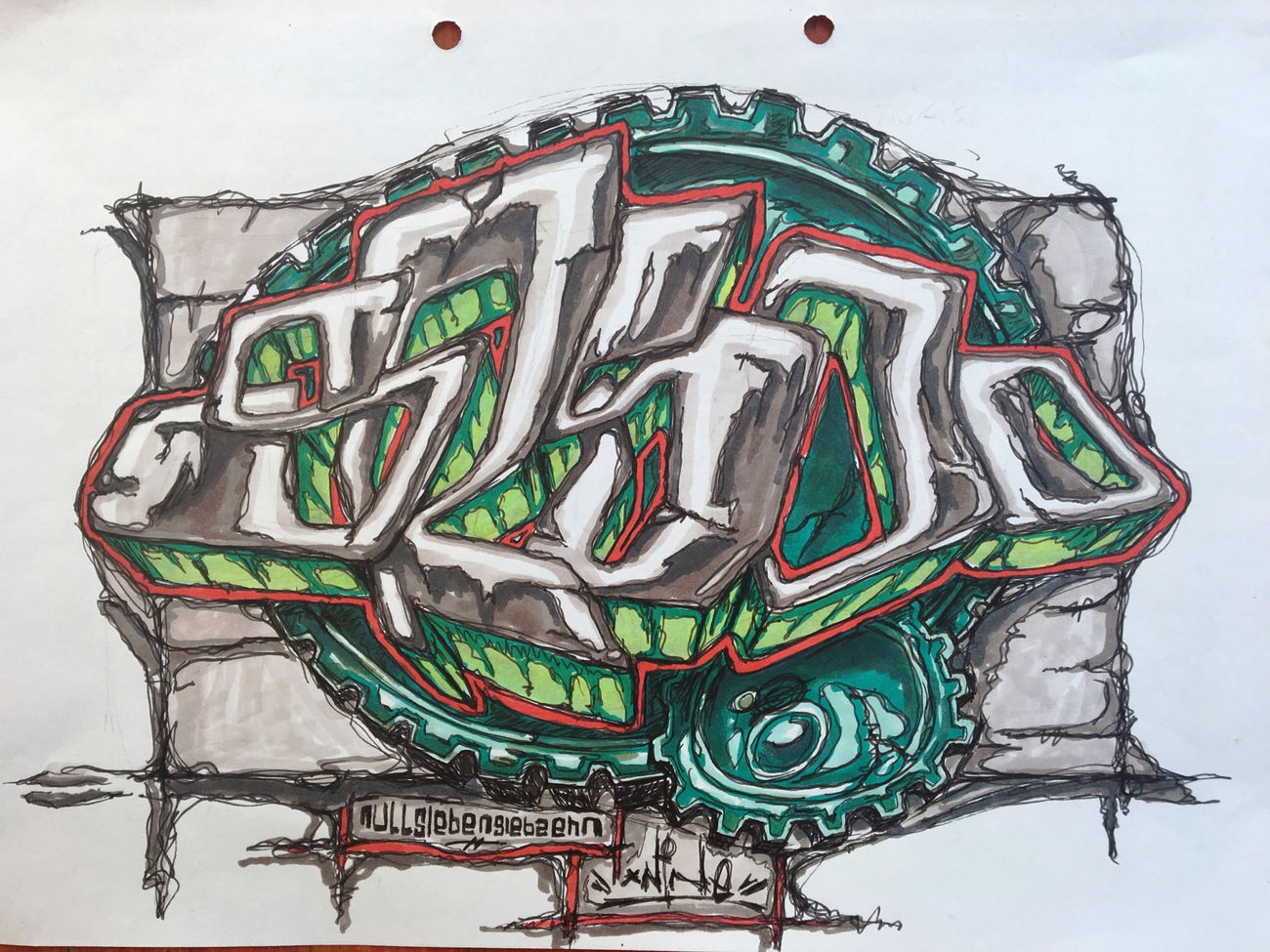 Graffiti Sketch - Photo by x9 (2017)