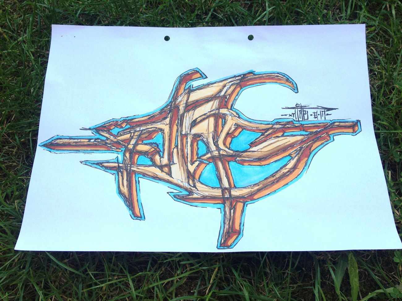 Graffiti Sketch - Photo by x9 (2017)