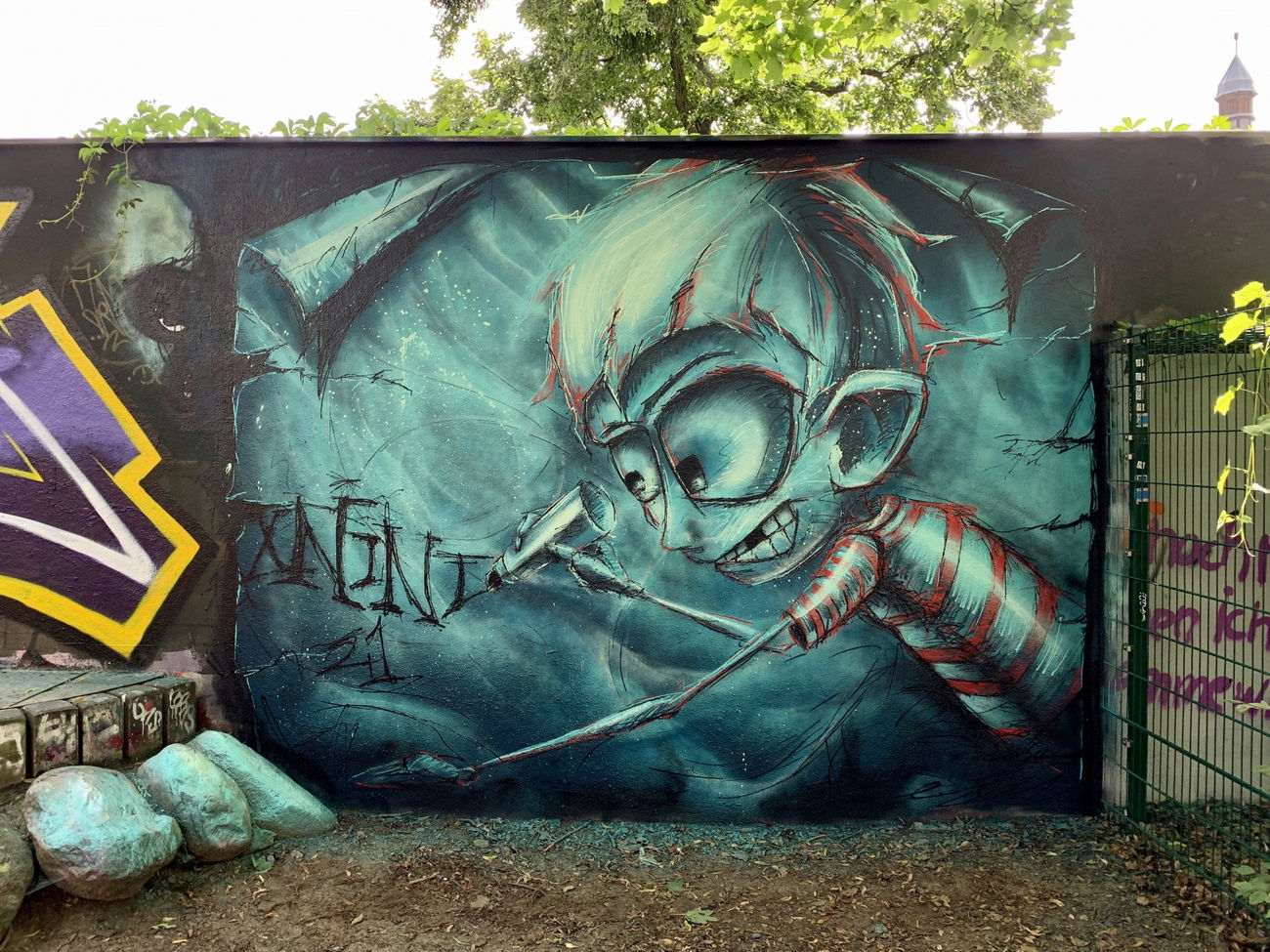 Graffiti Wall - Photo by x9 - potsdam, graffiti, x9 (2021)