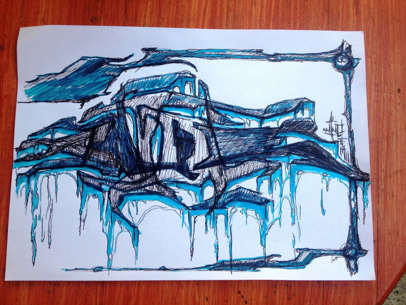 Graffiti Sketch - Photo by x9 (2017)