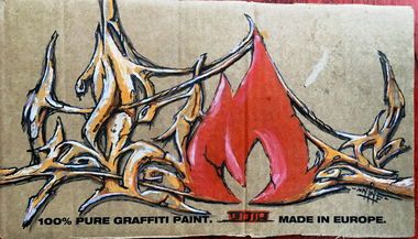 Graffiti Sketch - Photo by x9 - potsdam, xnine, x9 (2018)