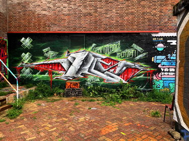 Graffiti Wall - Photo by x9 - graffiti, Amsterdam, NDSM (2020)