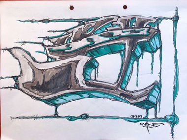 Graffiti Sketch - Photo by x9 (2017)