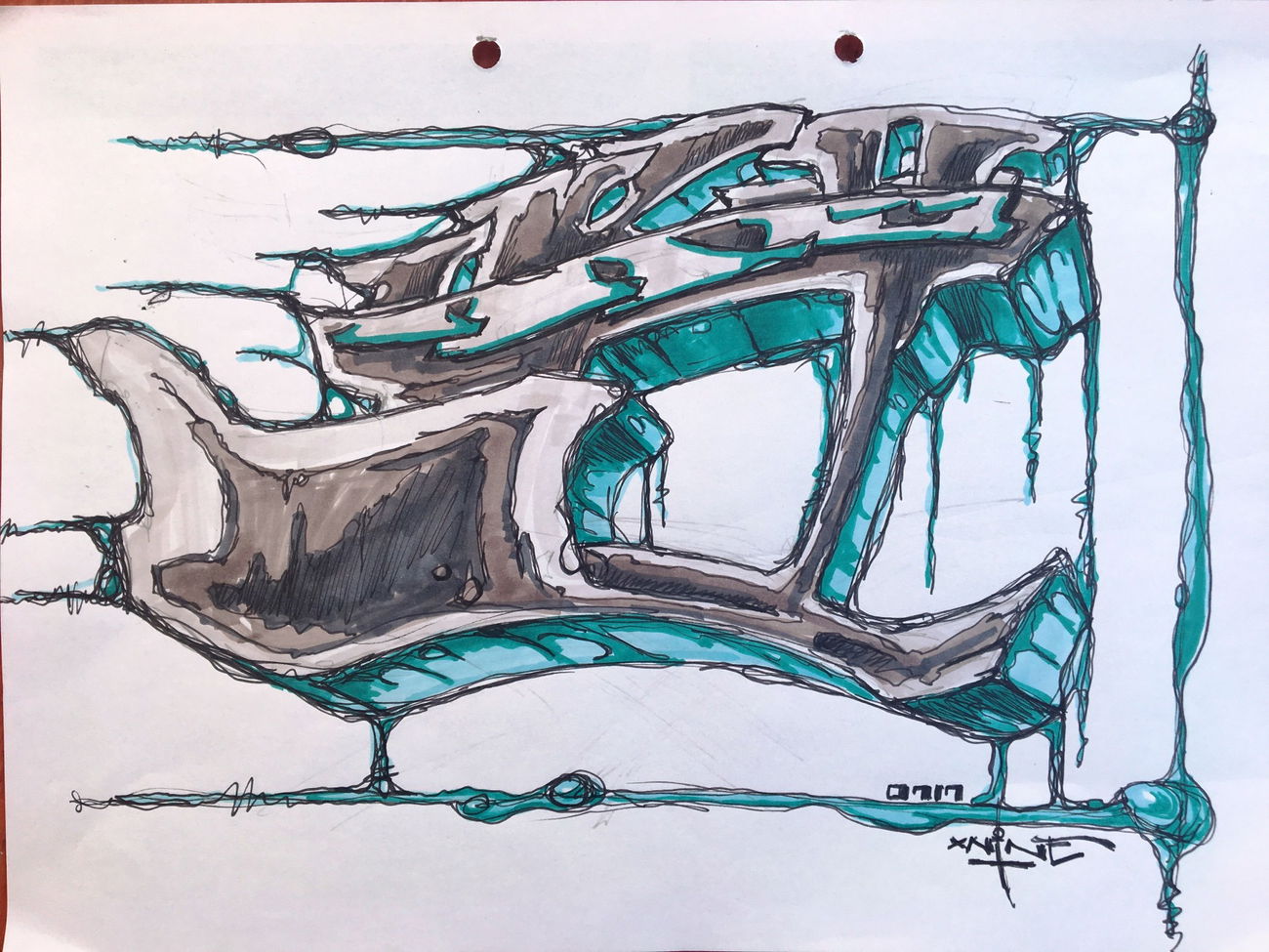 Graffiti Sketch - Photo by x9 (2017)